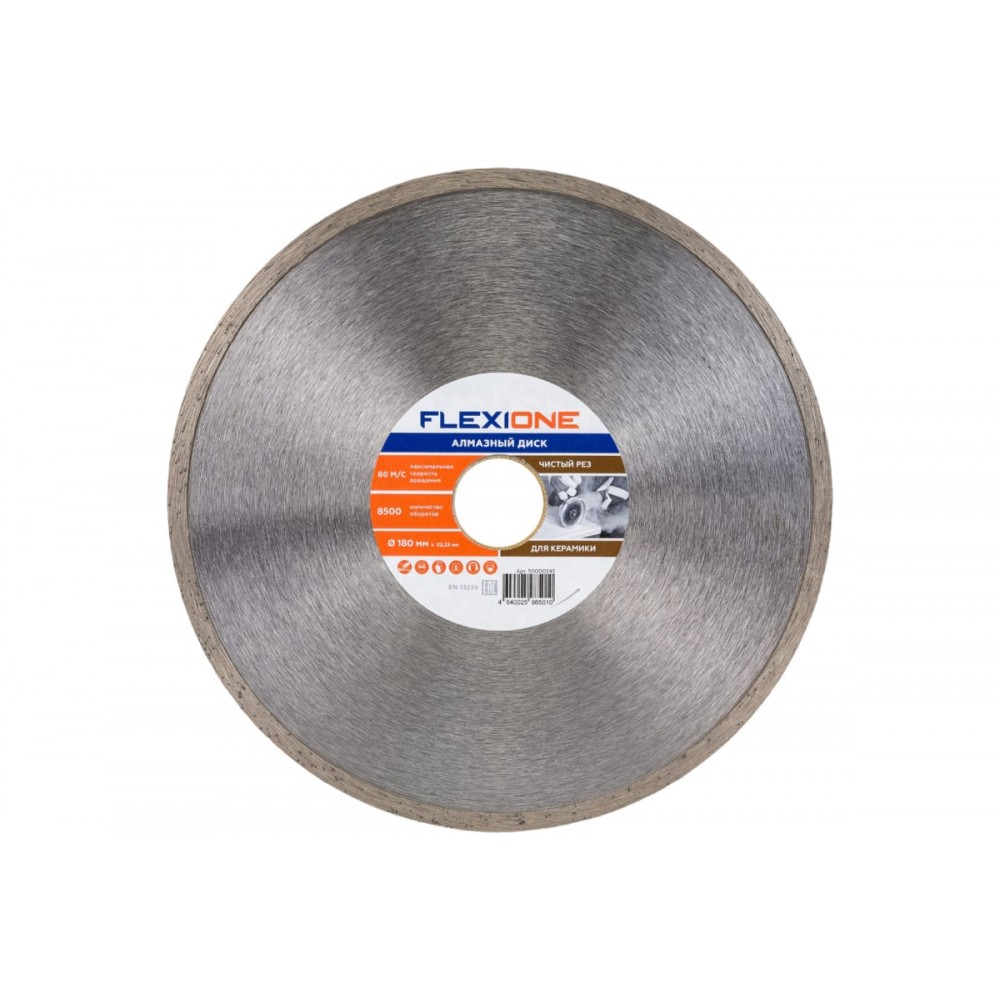 Алмазный диск со сплошной кромкой 180х22.2 Керам.Плитка Flexione мм Flexione 16796041